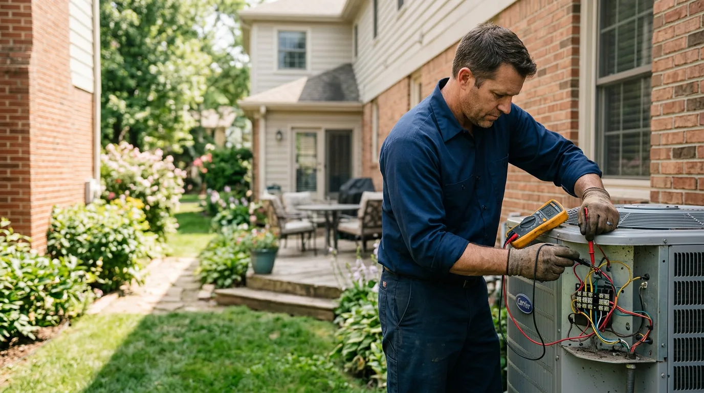 HVAC technician working near Litchfield, NH
